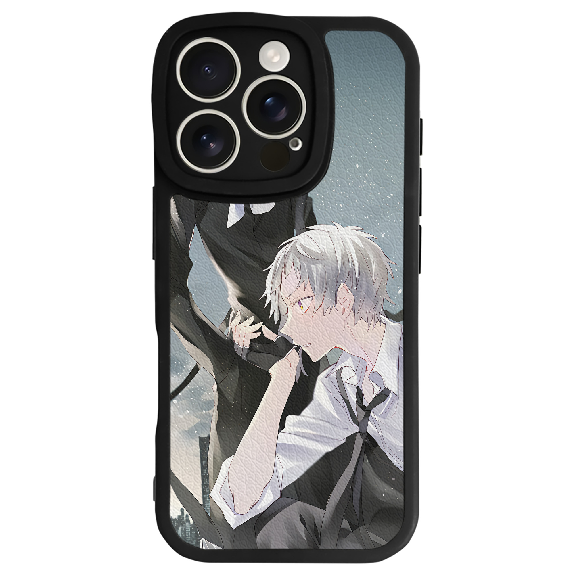 （画像用） 文豪ストレイドッグス Bungo Stray Dogs 【iPhone 16シリーズ対応】シリコンスマホケース（レザー調） 材質：シリコン
